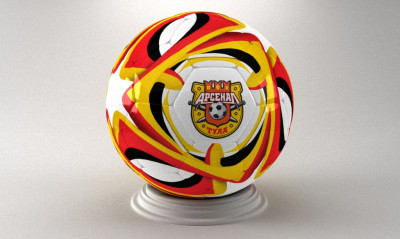 Мяч футбольный с логотипом Футбольного клуба Арсенал Тула
